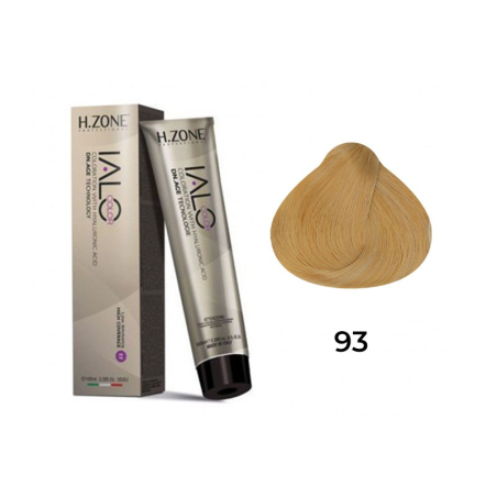 IALO H-ZONE Coloration Permanente 9.3 Blond Très Clair Doré – 100 ml – Éclat Naturel & Couvrance Totale