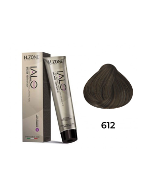 IALO H-ZONE Coloration Permanente 6.12 Blond Foncé Mat – 100 ml – Éclat Naturel & Couvrance Totale