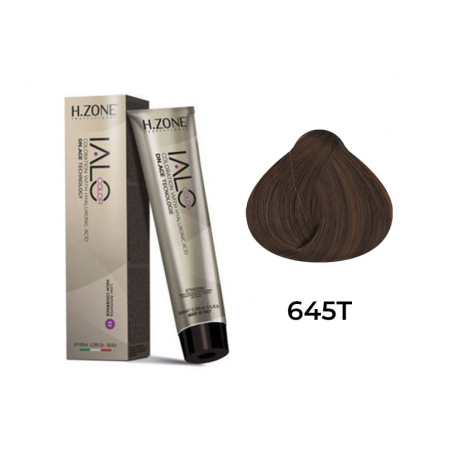 IALO H-ZONE Coloration Permanente 6.45 Blond Foncé Tabac – 100 ml – Éclat Naturel & Couvrance Totale