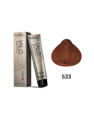 IALO H-ZONE Coloration Permanente 5.33 Châtain Clair Paprika – 100 ml – Éclat Naturel & Couvrance Totale