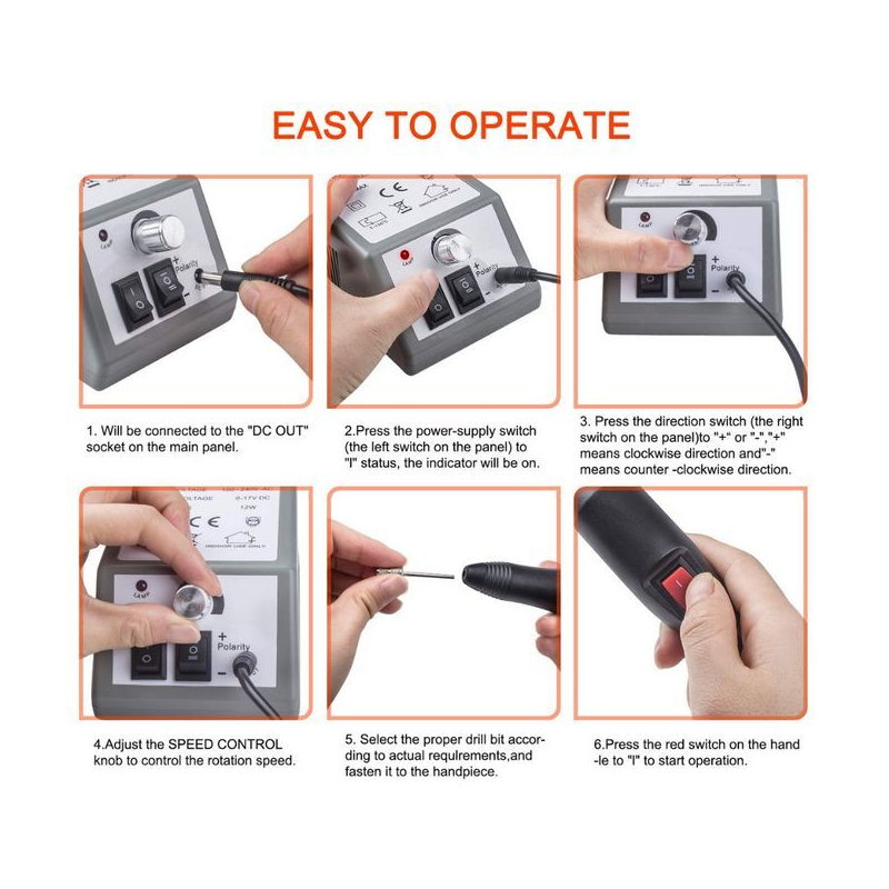 Ponceuse à Ongles Stylo Mercedes2000 Matériel Onglerie 20 000 RPM