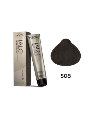 IALO H-ZONE Coloration Permanente 5.08 Châtain Clair Caramel – 100 ml – Éclat Naturel & Couvrance Totale