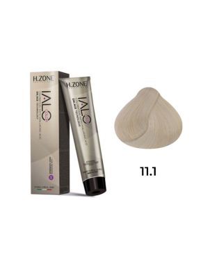 IALO H-ZONE Coloration Permanente 11.1 Extra Clair Cendré – 100 ml – Éclat Naturel & Couvrance Totale