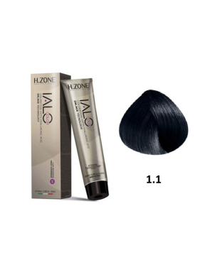IALO H-ZONE Coloration Permanente 1.1 Noir Bleu – 100 ml – Couleur Intense & Tenue Longue Durée