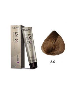 IALO H-ZONE Coloration Permanente 8.0 Blond Clair – 100 ml – Éclat Sublime & Couvrance Totale