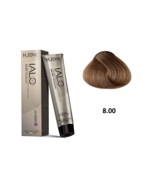 IALO H-ZONE Coloration Permanente 8.00 Blond Clair Intense Naturel – 100 ml – Double Pigmentation & Résultat Uniform