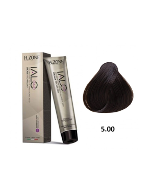 IALO H-ZONE Coloration Permanente 5.00 Châtain Clair Naturel Intense – 100 ml – Éclat Naturel & Couvrance Totale