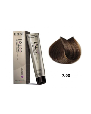 IALO H-ZONE Coloration Permanente 7.00 Blond Naturel Intense – 100 ml – Couleur Classique & Tenue Longue Durée