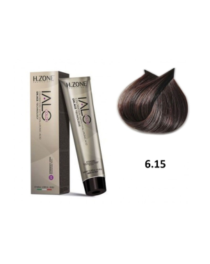 IALO H-ZONE Coloration Permanente 6.15 Blond Foncé Noisette – 100 ml – Couleur Classique & Tenue Longue Durée