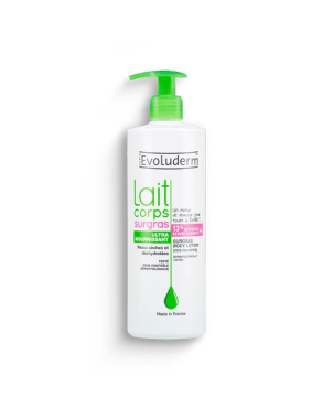 Evoluderm Lait Corps Surgras Ultra-Nourrissant 500ml