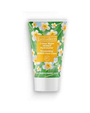 Evoluderm Crème à Mains Monoï 50ml Hydratante Parfum Exotique
