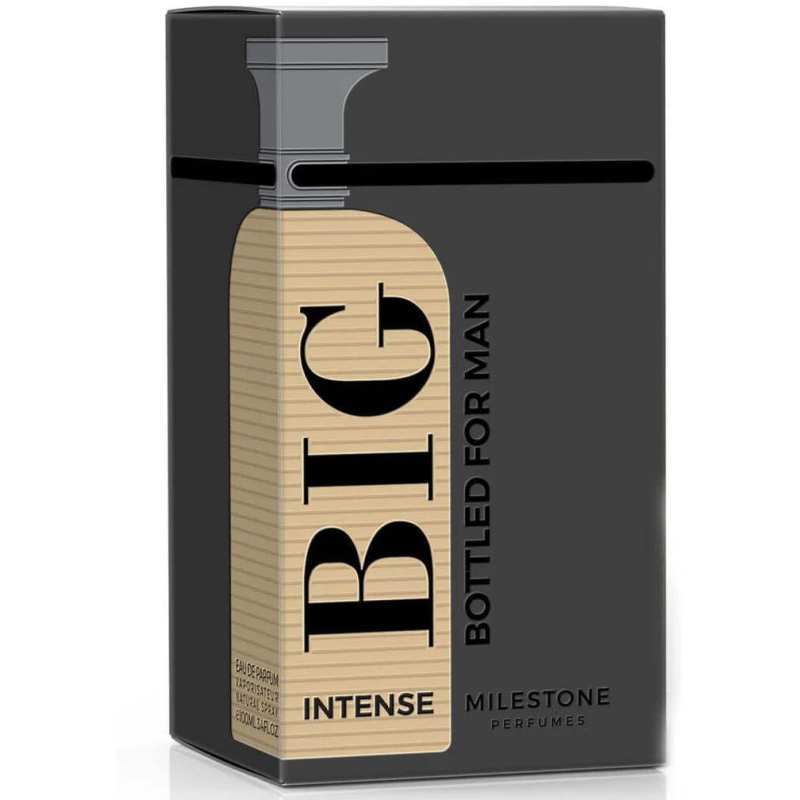 Big Bottled Intense Eau de Parfum 100 ml – Dupe de Boss Bottled Intense pour Homme, Parfum Boisé Épicé Élégant et Charismatique