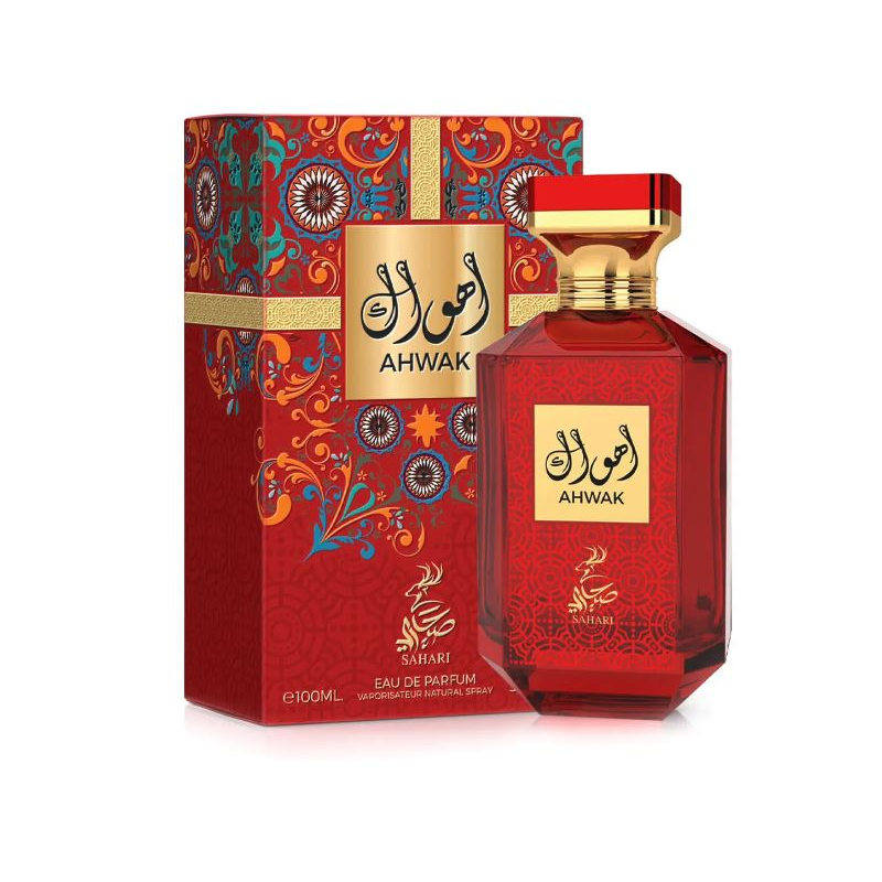 Ahwak Eau de Parfum 100 ml Sahari – Parfum Unisexe Oriental Floral, Élégant et Envoûtant