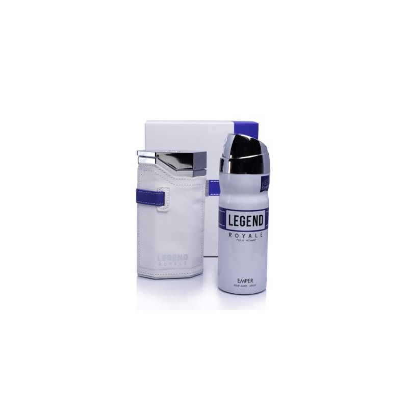 Legend Royale Emper Eau de Toilette 100 ml + Déodorant 100 ml – Parfum Homme Frais et Boisé