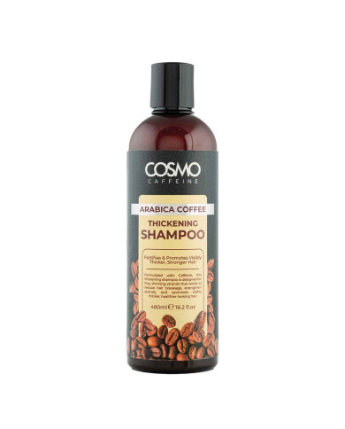 Cosmo Arabica Coffee Shampoing 480ml | Shampoing Épaississant à la Caféine