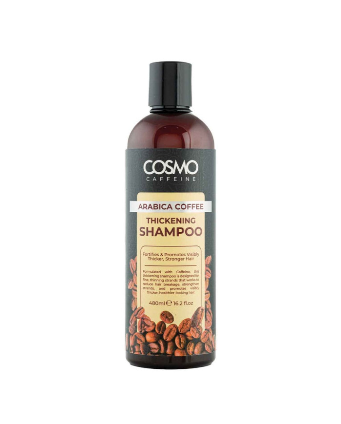 Cosmo Arabica Coffee Shampoing 480ml | Shampoing Épaississant à la Caféine