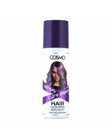 COSMO Spray Coloration Temporaire Cheveux Jazzy Purple 100ml | Violet Intense