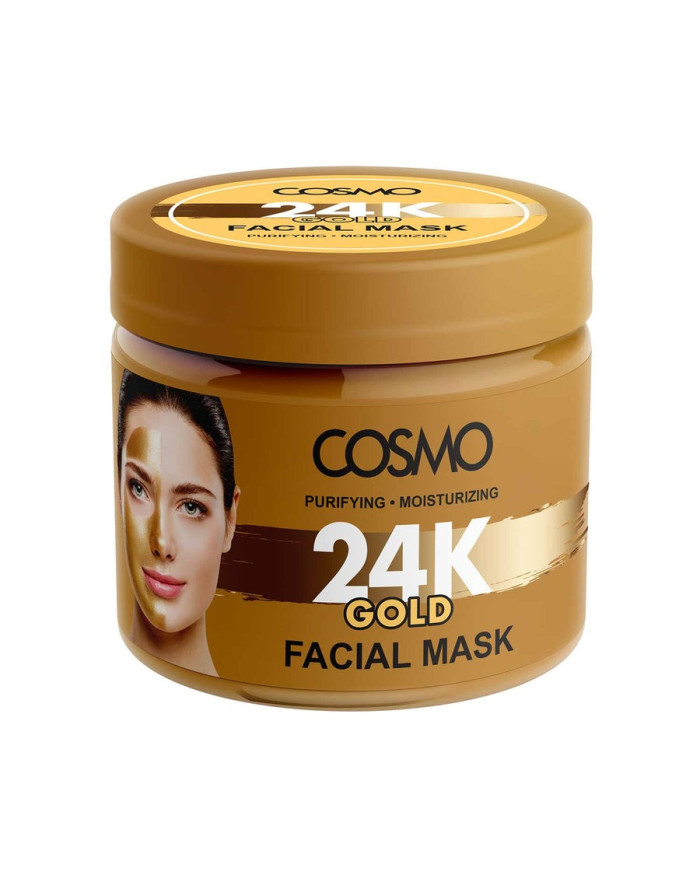 COSMO Masque Visage 24K Gold 200g | Masque Or Pur Éclat & Anti-Âge