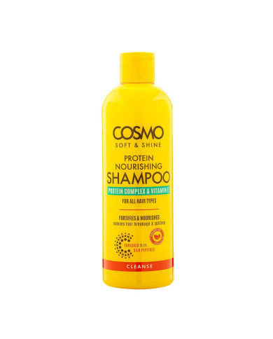 COSMO Soft & Shine Shampoing Nourrissant aux Protéines 480 ml | Douceur, Hydratation & Brillance