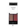Glam of Sweden Matte Eyeshadow Palette 2 Couleurs | Fards à Paupières Mat + Applicateur