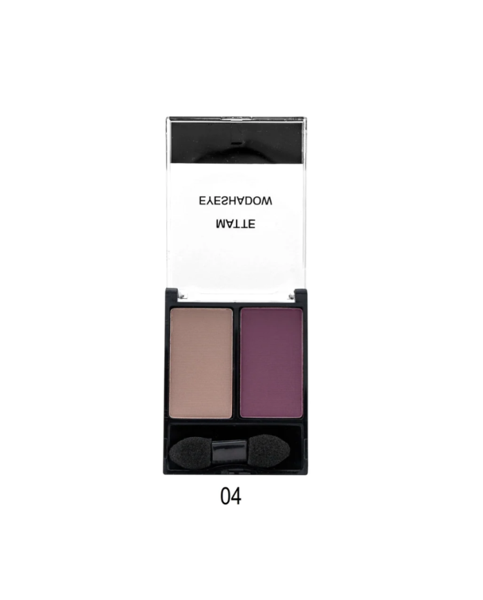 Glam of Sweden Matte Eyeshadow Palette 2 Couleurs | Fards à Paupières Mat + Applicateur