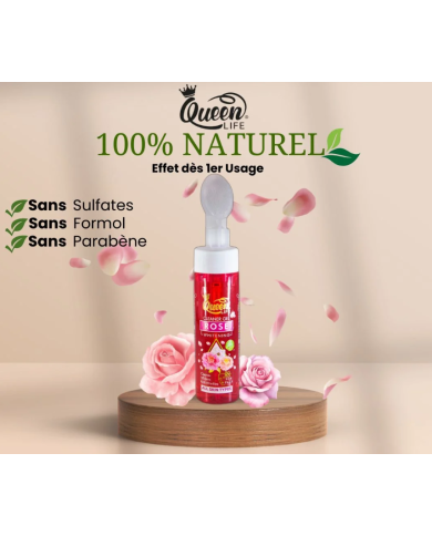 Queen Life Gel Nettoyant Moussant Rose 200 ml | Éclaircissant & Anti-Taches Visage Queen Life Gel Nettoyant Moussant Rose 200 ml | Éclaircissant & Anti-Taches Visage