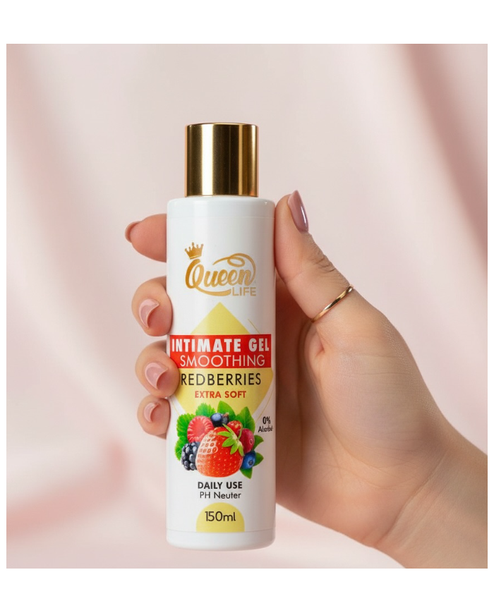 Queen Life Gel Intime Red Berries 150ml – PH Neutre & Usage Quotidien