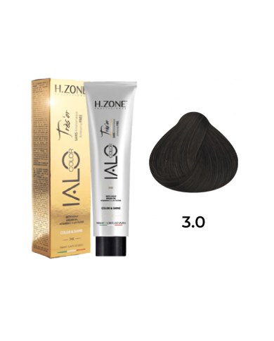 IALO H-ZONE Trés'or Coloration Permanante 3.0 Châtain Foncé Naturel Sans Ammoniaque 100ml