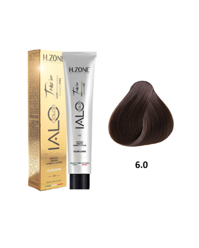 IALO H-ZONE Trés'or Coloration Permanante 6.0 Blond Foncé Sans Ammoniaque 100ml