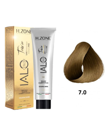 IALO H-ZONE Trés'or Coloration Permanante 7.0 Blond Sans Ammoniaque 100ml