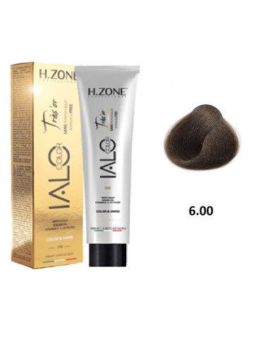 IALO H-ZONE Trés'or Coloration Permanante 6.00 Blond Foncé Intense Sans Ammoniaque 100ml